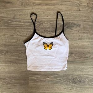 Butterfly crop top